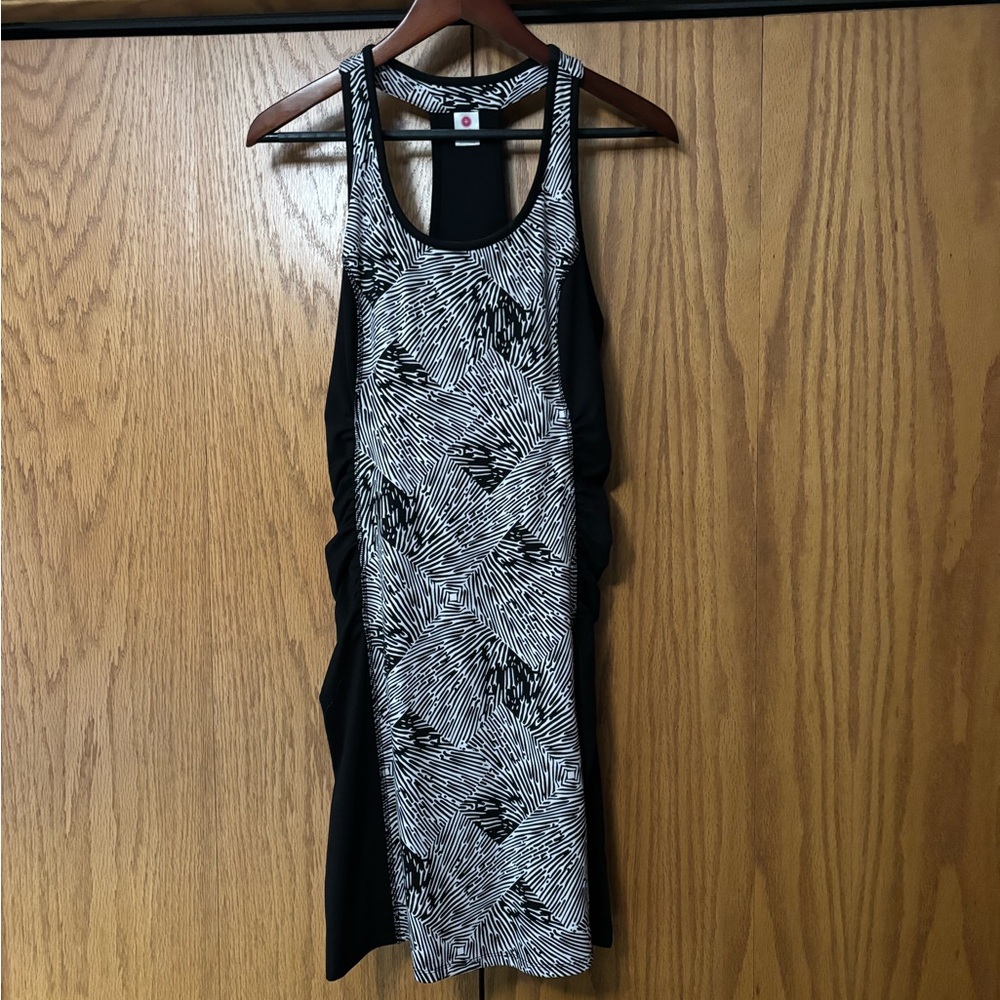 Soybu Zebra Print Black and White Tank